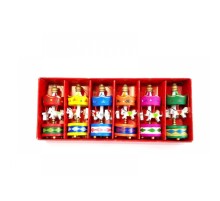 Mini Ahşap 6 lı Atli Karinca Renkli