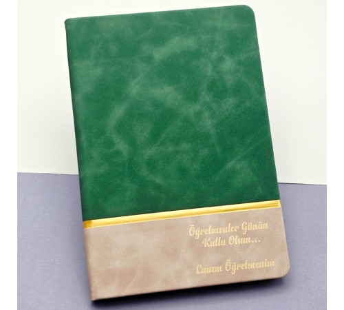 Öğretmenler Günü Hediyesi Yeşil Defter