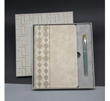 Deri Defter Ve Kalem Set