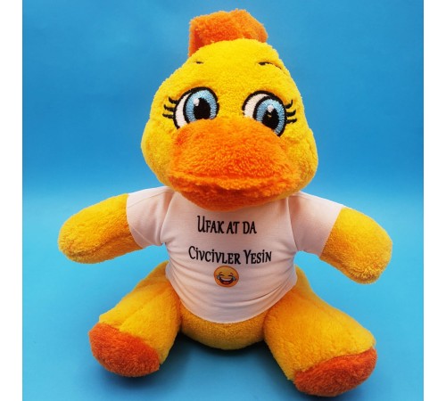 Civciv Oyuncak Ufak At Da Civcivler Yesin Tişörtlü