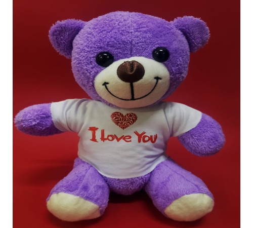 Tişörtlü Mor Ayı