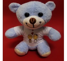 Mutlu Çift Tişörtlü Peluş Ayı