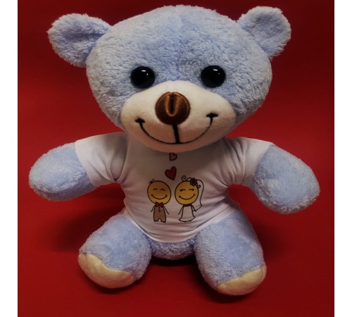 Mutlu Çift Tişörtlü Peluş Ayı