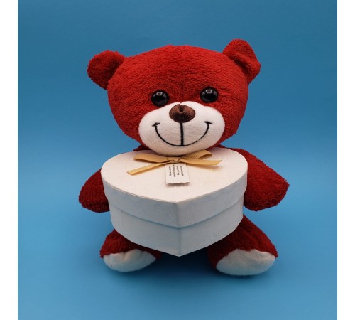 Kırmızı Kalp Kutulu Ayı