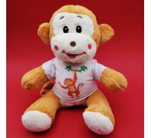 Tasarım Tişörtlü Oyuncak Maymun