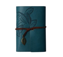 Yaprak Desenli Deri Defter