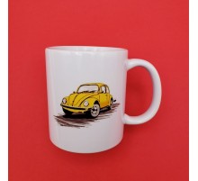 Sarı Vosvos Tasarım Kupa Bardak