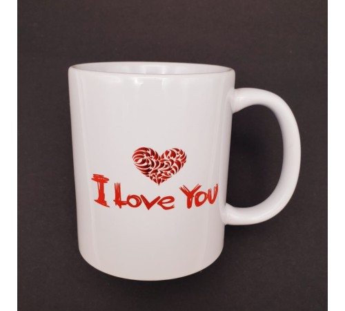 I Love You Baskılı Bardak