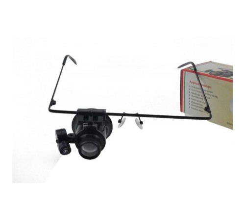 Gözlük Model 20X16Mm Optik Lens Led Işık Monoküler Büyüteç