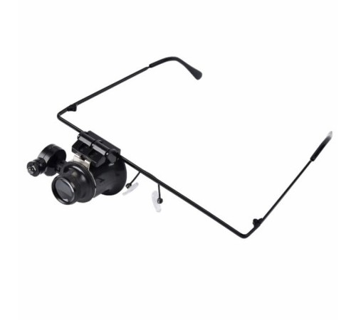 Gözlük Model 20X16Mm Optik Lens Led Işık Monoküler Büyüteç