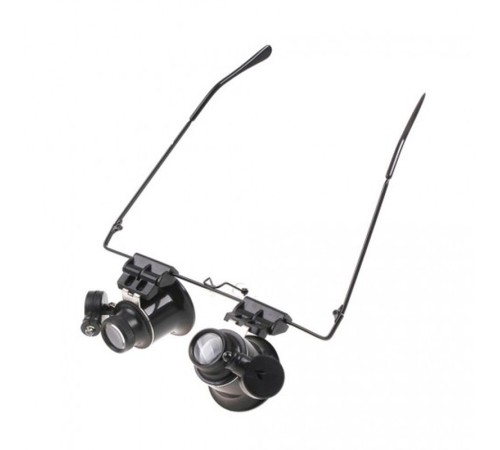 Gözlük Model Çıft Led Aydınlatma Saat Onarımı Için Harika Büyüteç