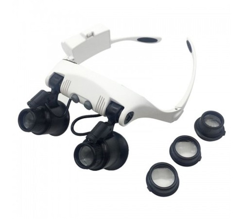 Kuyumcu Saat Onarım Için 10X-15X-20X25X Mercekli Gözlük Büyüteç 9892G-3A