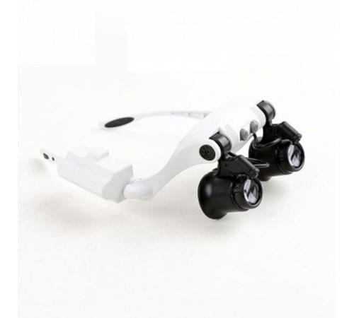 Kuyumcu Saat Onarım Için 10X-15X-20X25X Mercekli Gözlük Büyüteç 9892G-3A