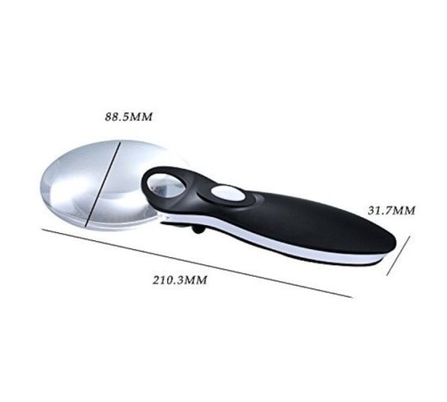 Kontrolü Için 10X 20X 2 Led Işıklı El Büyüteç