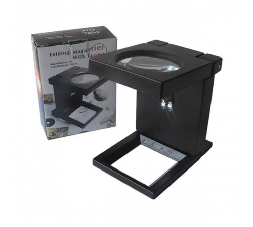 Katlanır Plastık Led Işıklı Test Cıhazı Büyüteç 2.5X90Mm