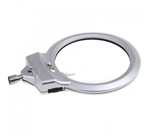 2.5X90 Mm 5X24 Mm Büyüteç Mandallı Metal Hortumlu Masa Üstü Büyüteç