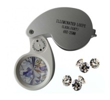 Mini 40X25Mm Takı Büyüteç Cep Büyüteç Teftiş Elmas Pullar Madeni Kontrol Lup Mg21011