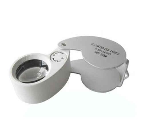 Mini 40X25Mm Takı Büyüteç Cep Büyüteç Teftiş Elmas Pullar Madeni Kontrol Lup Mg21011