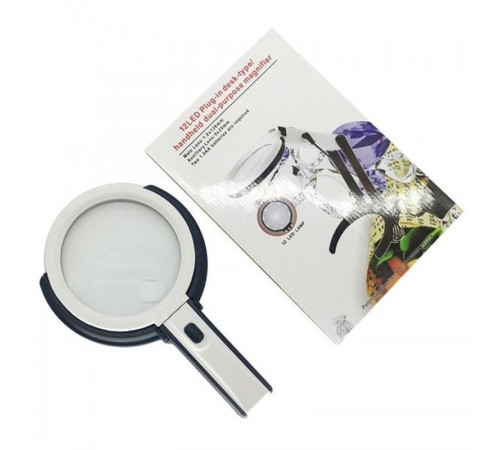 2X5X120Mm 10 Ledli Masaüstü Büyüteç