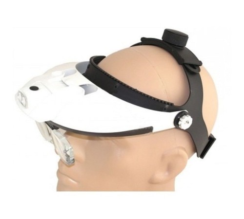 5 Mercekli Çok Fonksiyonlu Başlık Tip Işıklı Büyüteç 81001H