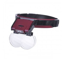 Lens Takmalı 4 Lens Led Lambalı Şapka Tip Büyüteç