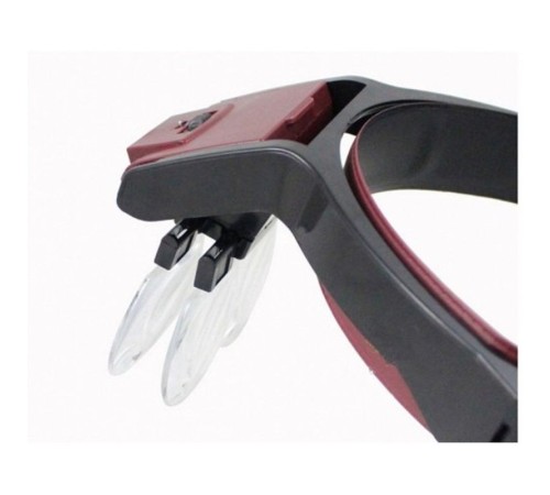 Lens Takmalı 4 Lens Led Lambalı Şapka Tip Büyüteç