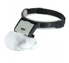 Lens Takmalı 5 Lenslı Led Lambalı Şapka Tip Büyüteç