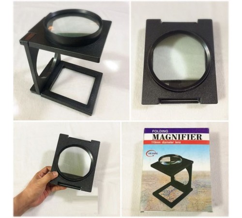 Masa Üstünde Proje Çizimi Küçük Yazı Vb Okuma İçin Mükemmel 110 Mm Katlanır Büyüteç