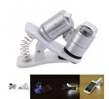 Evrensel Led Işıklı Mini Cep Mikroskobu Tüm Kameralı Telefonlar Için 9882-W