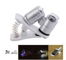 Evrensel Led Işıklı Mini Cep Mikroskobu Tüm Kameralı Telefonlar Için 9882-W