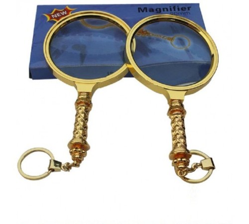 X90Mm Tüm Metal Altın Renkli Hediye Büyüteç Optik Lensler Ile Çinko Alaşım Metal Çerçeve