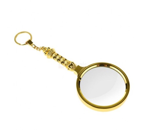 X90Mm Tüm Metal Altın Renkli Hediye Büyüteç Optik Lensler Ile Çinko Alaşım Metal Çerçeve