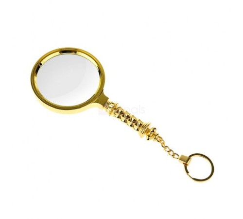 X90Mm Tüm Metal Altın Renkli Hediye Büyüteç Optik Lensler Ile Çinko Alaşım Metal Çerçeve