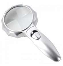 4X 6 Led Işık Aydınlatma 75Mm Optik Lens El Büyüteç