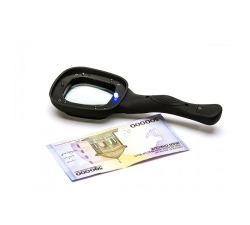 6 Ledli Ve Mor Işıklı Büyüteç 60Mm