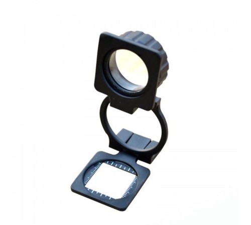 Tekstilciler Için Kumaş Kontrolü Büyüteç Katlanan Metal 15X Büyütme