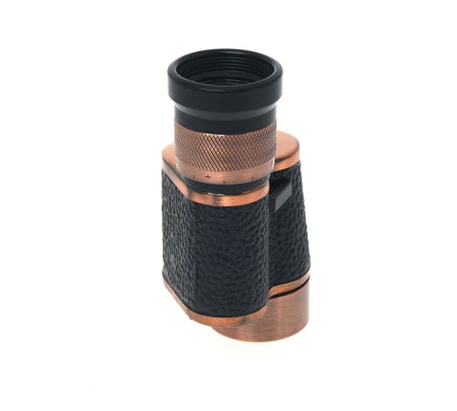 6X24 Baıgısh Askeri Tarzi Pirinç Ve Deri Kaplamalı Deri Çantalı Monocular Dürbün Princ