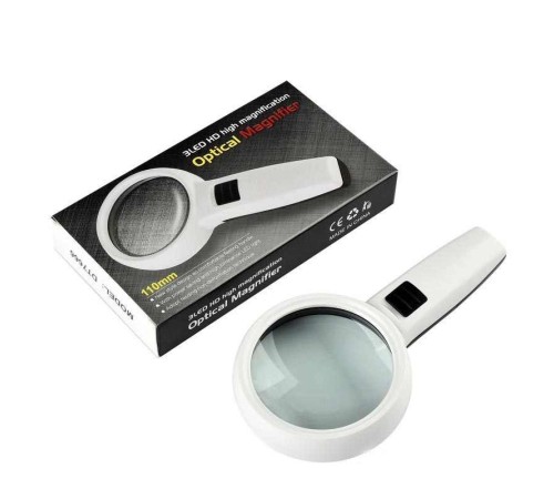 3 Ledli 5X95Mm & 10X19Mm El Büyüteç Takı Okuma Para Kontrol Için Dt7665