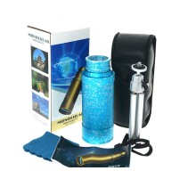 50X50 Panda Metal Gövde Tek Gözle Büyük Mercek Korsan Dürbün Mavi