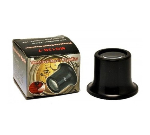 10X Büyütmeli Saat Takı Onarım Için Cam Lensli Optik Göz Büyüteç