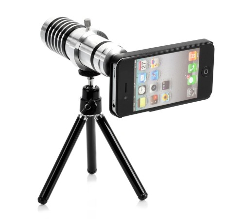 5 5S - 4 4S Için Alüminyum 14X Optik Zoom Yakından Görüntü Çekme Dürbün