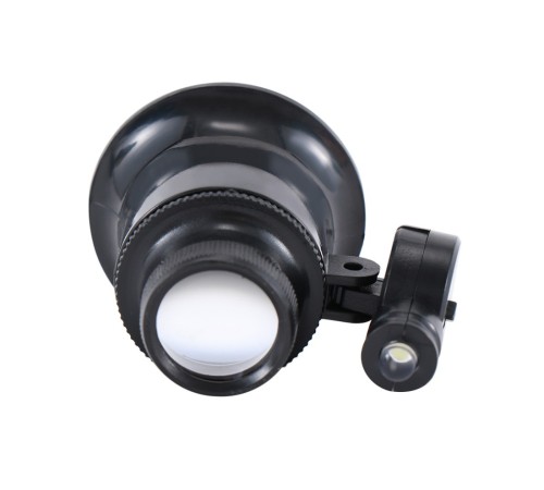 20X Büyütmeli Saat Takı Onarım Için Cam Lensli Optik Işıklı Göz Büyüteç Mg13B-9A