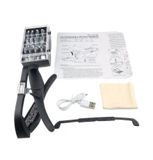 Şarjlı Gözlük Büyüteç 4 Farklı Lens -11537Dc