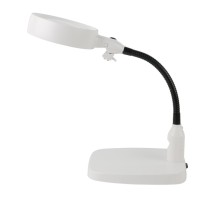Masaüstü 10X Led Işıklı Büyüteç Okuma El Sanatları Onarım Büyüteç 7765