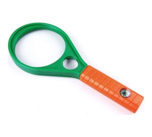 Optik Cam El Büyüteç 65Mm 6X 4X Pusulalı Çocuklar Ve Yetişkinler Mg89075