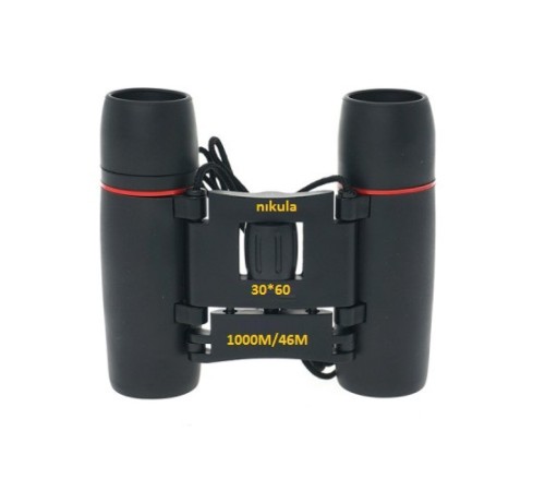 30X60 Cepte Taşımalı Kauçuk Kaplamalı Mini Dürbün Siyah