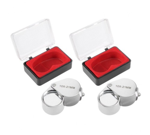 10X21 Full Çelik Kaplı Büyüteç Lüp