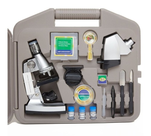 50X-100X-200X-400X-600-1200X Çocuklariçin Eğitici Projektörlü Mikroskop Seti