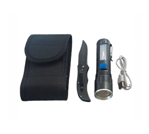 F.B.I F-91 Zoomlu XHP-50 Güçlü Işik Taşıma Çantalı 2 Li Set