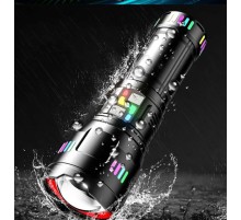 Pro F-3002 Alüminyum TG LED Gece Şeritli Type-C Şarjlı El Feneri